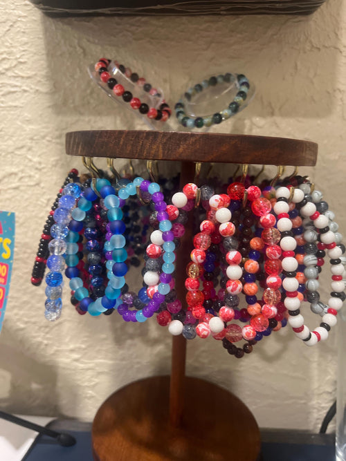 Handmade Beaded Stretchy Bracelet- Colorful and Stylish