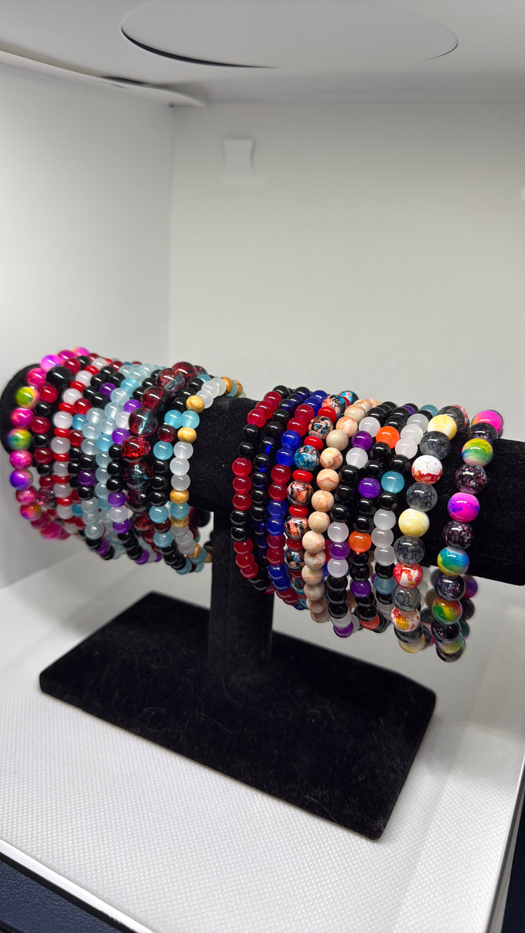 Bundle of 5 Handmade Beaded Stretchy Bracelet- Colorful and Stylish