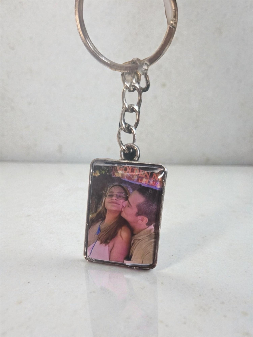 Double-Sided Photo Keychain • Custom Picture Keychain • Personalized Gift • UV Resin Keychain • Memorial Photo Charm • Pet Photo Keychain