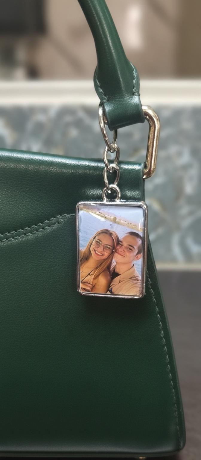 Double-Sided Photo Keychain • Custom Picture Keychain • Personalized Gift • UV Resin Keychain • Memorial Photo Charm • Pet Photo Keychain