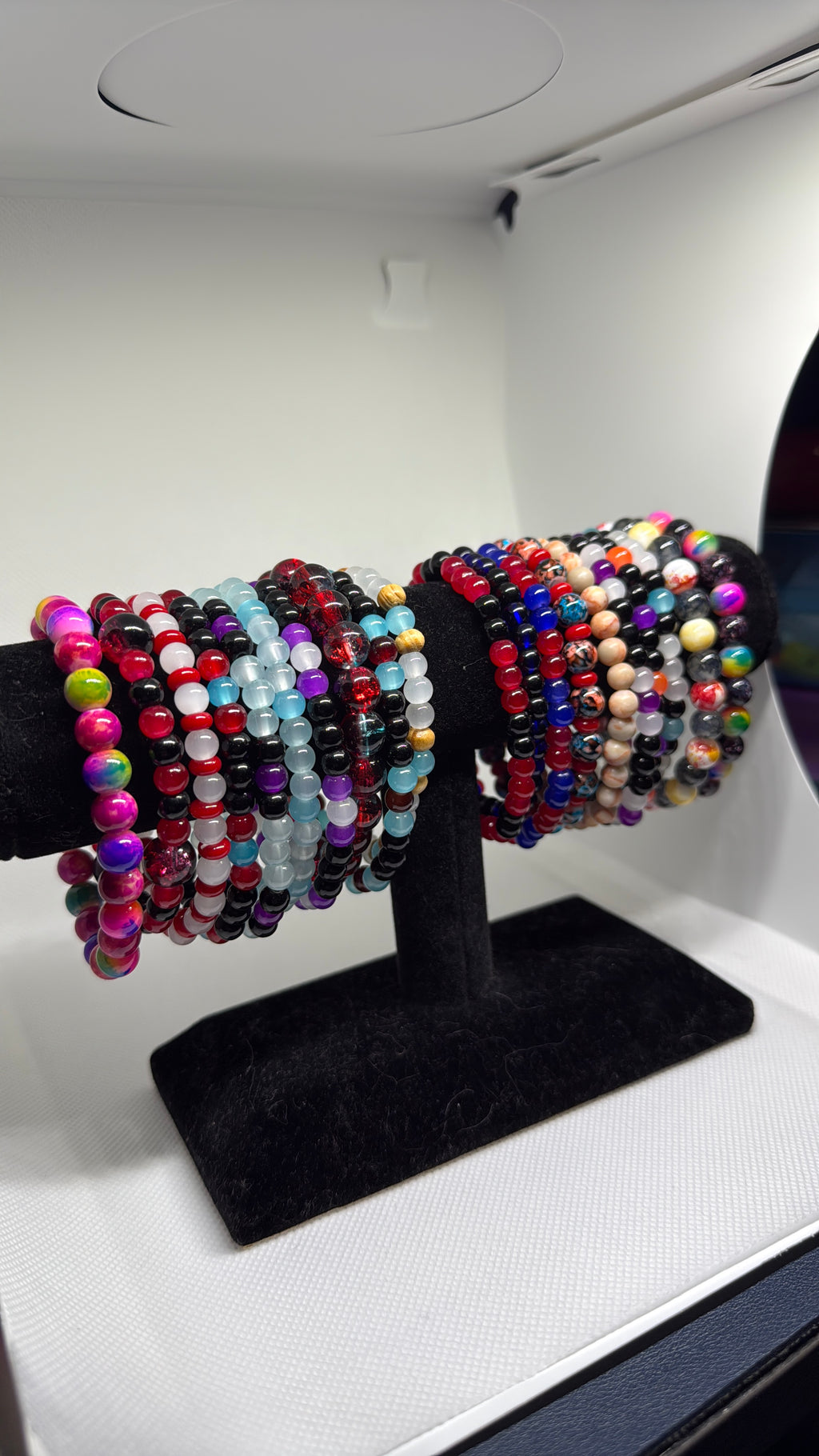 Bundle of 5 Handmade Beaded Stretchy Bracelet- Colorful and Stylish