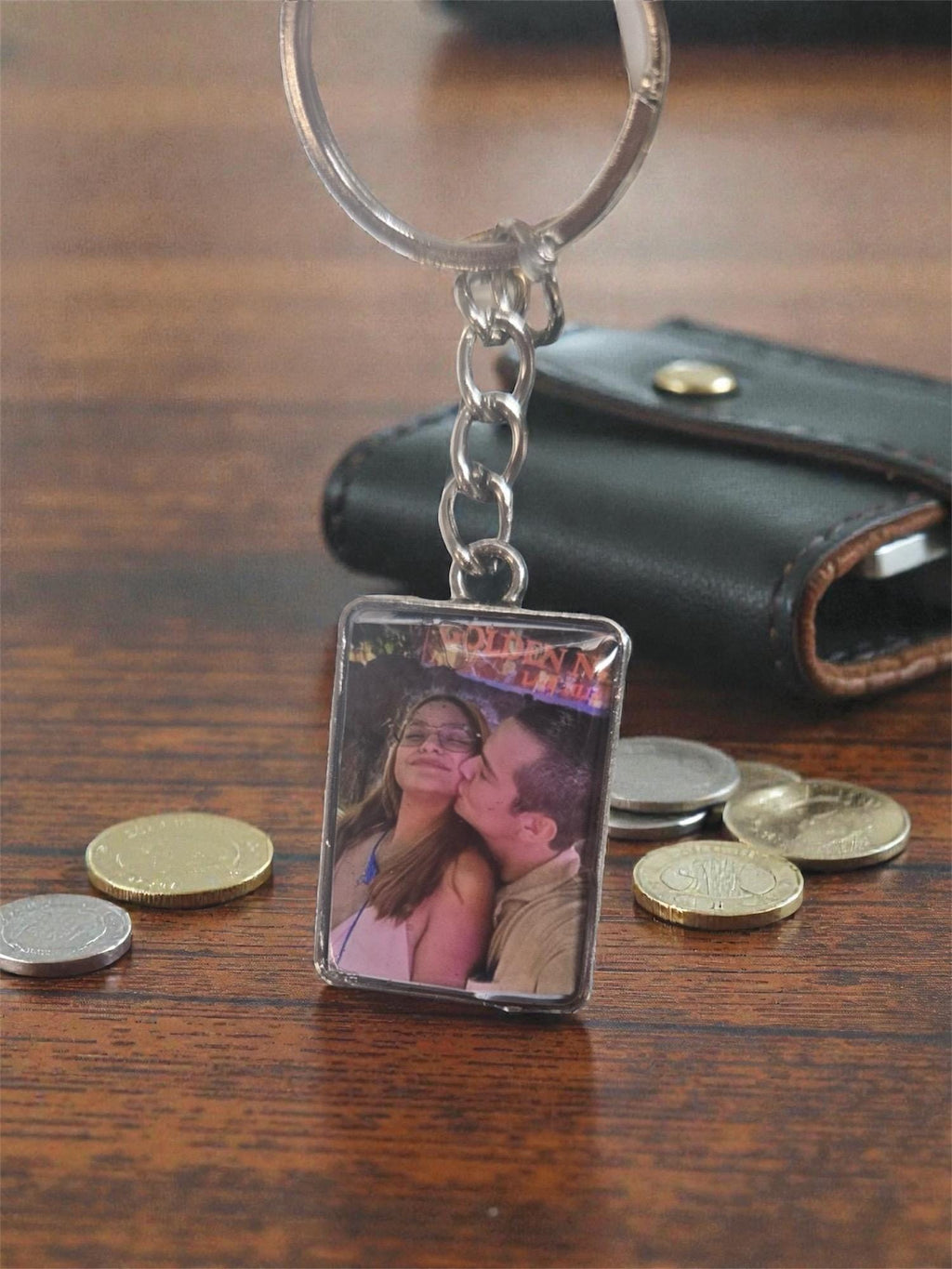 Double-Sided Photo Keychain • Custom Picture Keychain • Personalized Gift • UV Resin Keychain • Memorial Photo Charm • Pet Photo Keychain