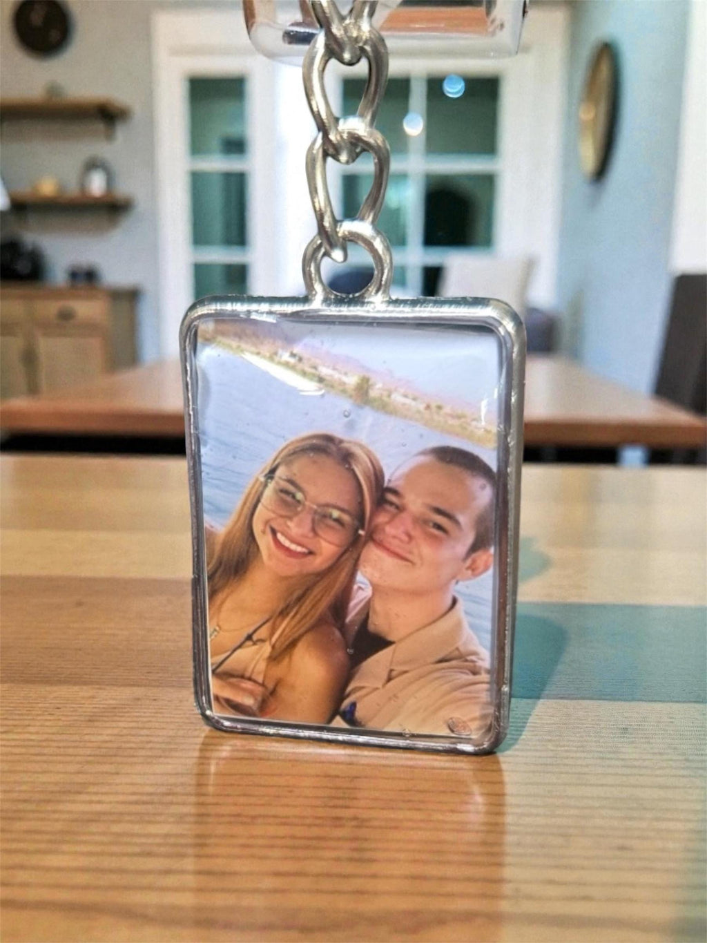 Double-Sided Photo Keychain • Custom Picture Keychain • Personalized Gift • UV Resin Keychain • Memorial Photo Charm • Pet Photo Keychain